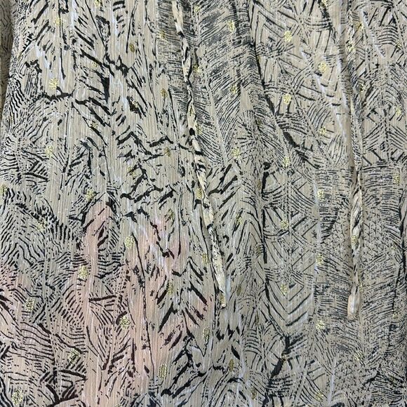 Sheer Marble patterned long sleeve blouse Sz Small - Picture 3 of 7